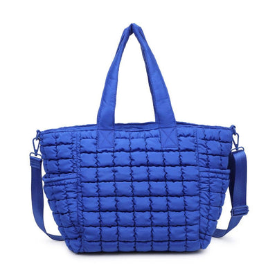 Dreamer - Quilted Nylon Tote: Emerald