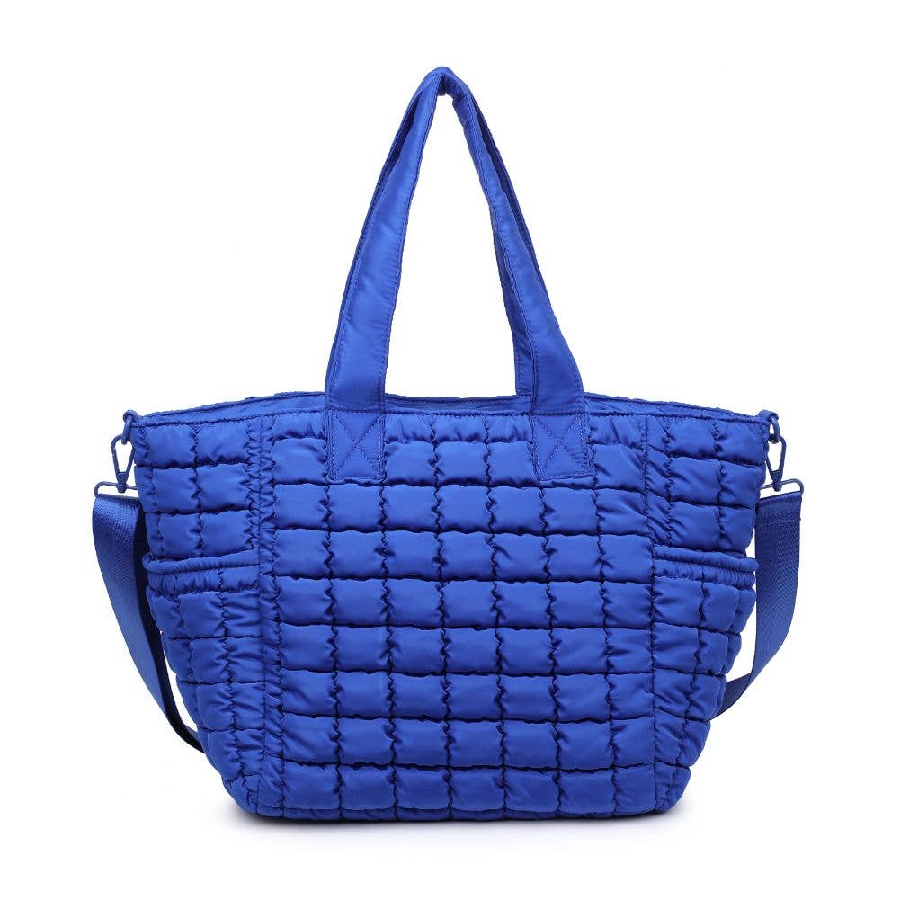 Dreamer - Quilted Nylon Tote: Emerald