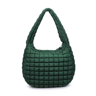 Revive - Quilted Nylon Hobo: Carbon