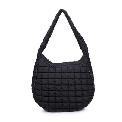 Sol and Selene - Revive - Quilted Nylon Hobo: Grey
