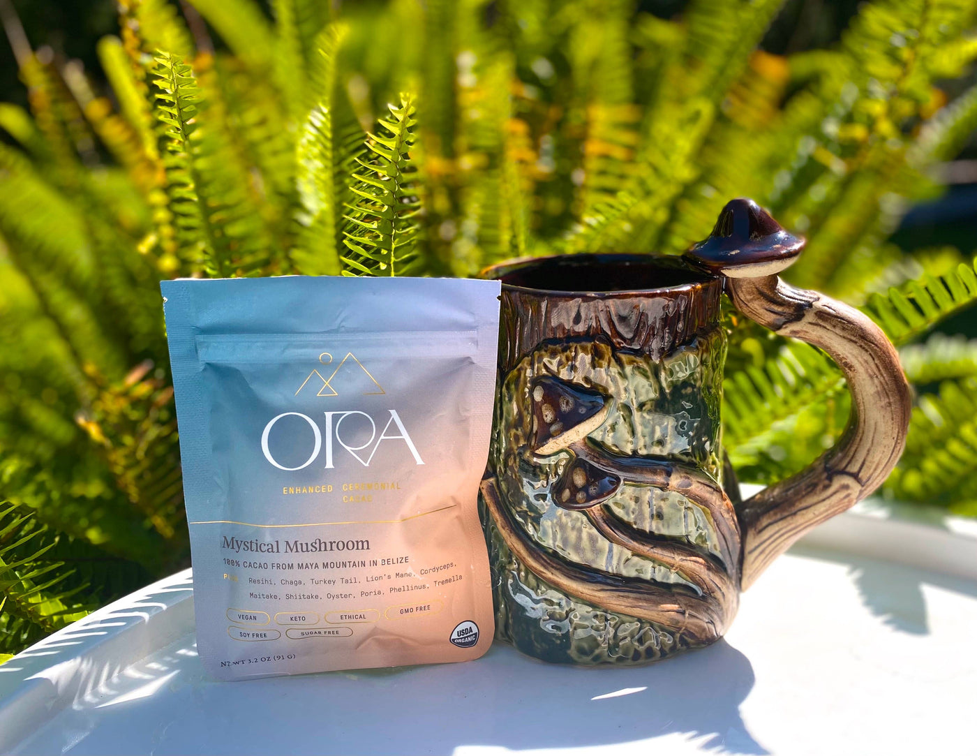Ora Cacao - Mystical Mushroom Enhanced Cacao - Organic - Ceremonial: 1/2 lb