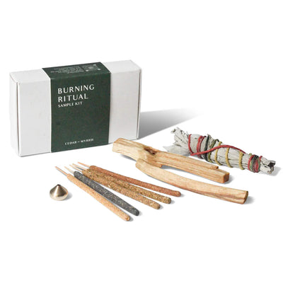 Cedar and Myrrh Burning Ritual Sample Kit