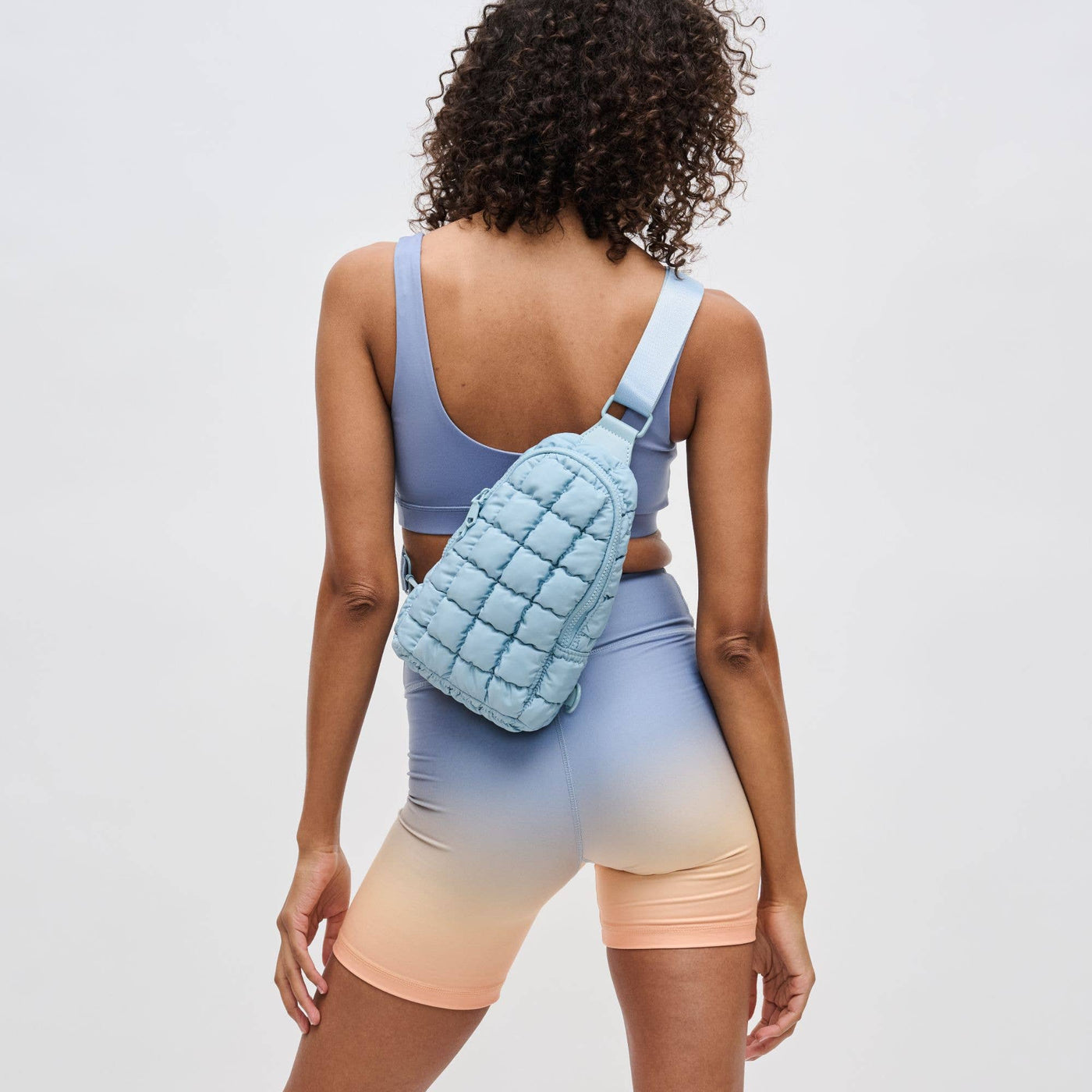Sol and Selene - Rejuvenate - Quilted Nylon Sling Backpack: Carbon