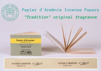 Ritual Scent - Papier d'Armenie "Tradition" French Incense Paper Booklet