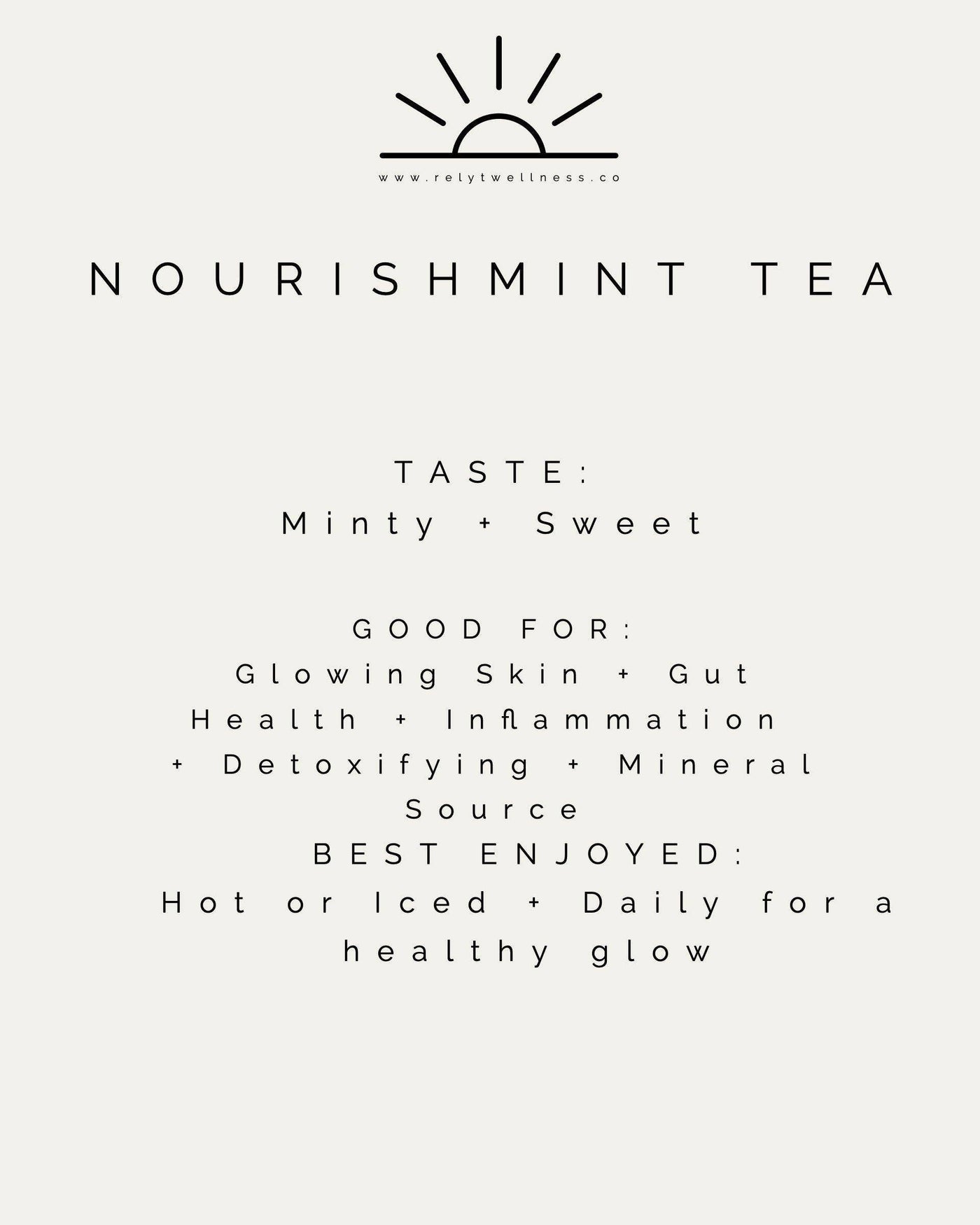 relyt. - Nourishmint Tea: 30-Servings